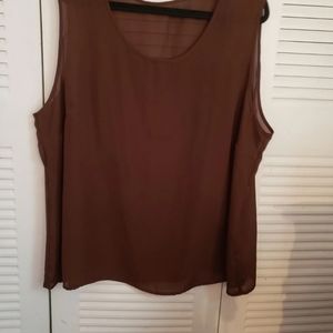 26/28W SILKY SOFT sleeveless blouse